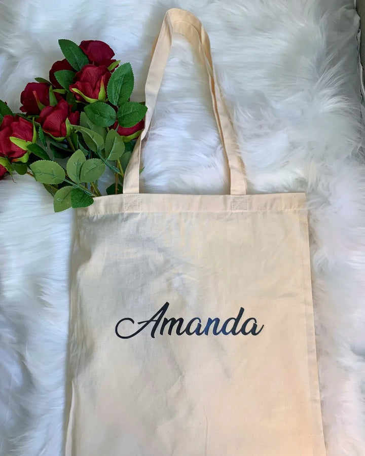 Tote bag en coton personnalisé Prénom