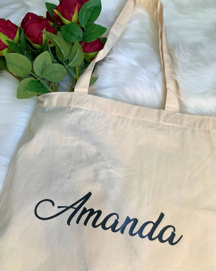 Tote bag en coton personnalisé Prénom